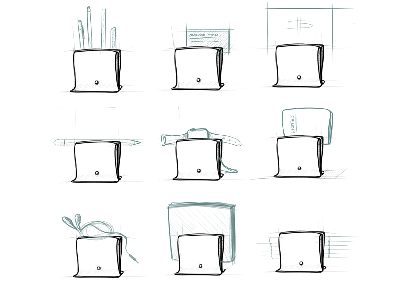 Support en cuir sans couture 1