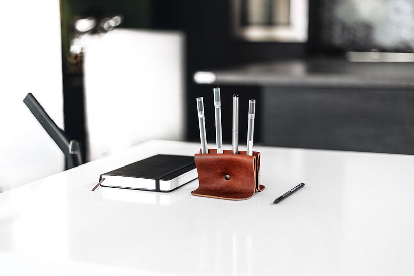 Support en cuir sans couture 4