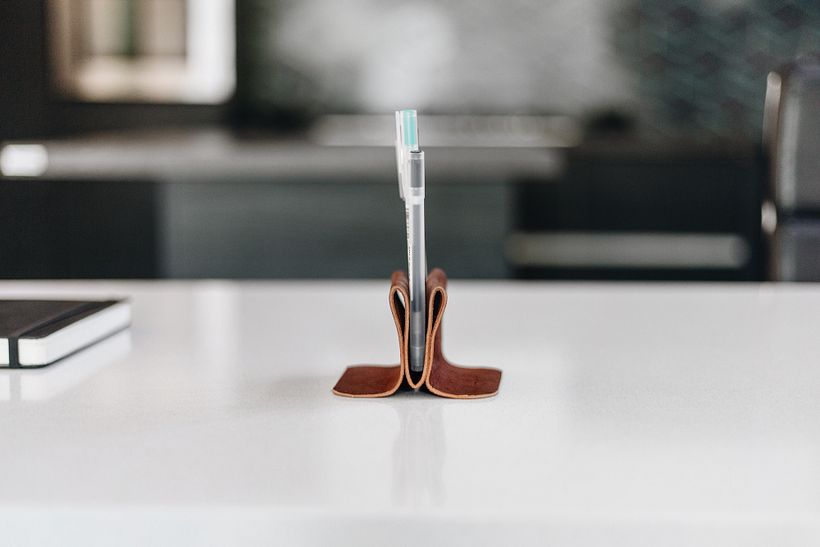 Support en cuir sans couture 5