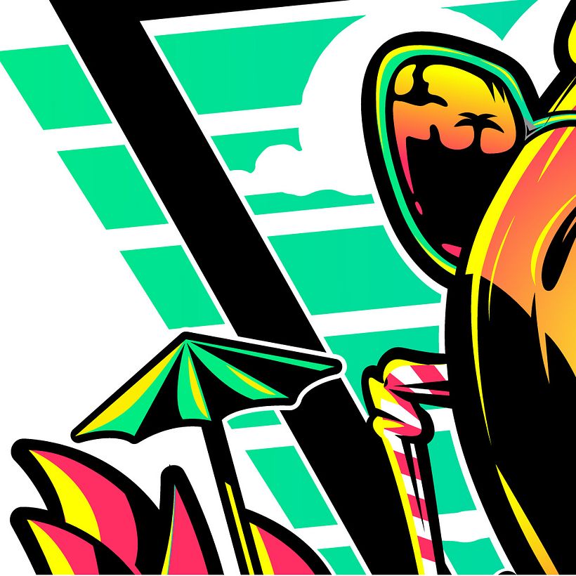 TROPICAL STYLE - Vector Illustration