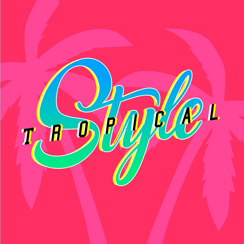 TROPICAL STYLE - Vector Illustration