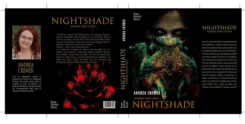 Portada de libro Sombra Nocturna De Andrea Cremer