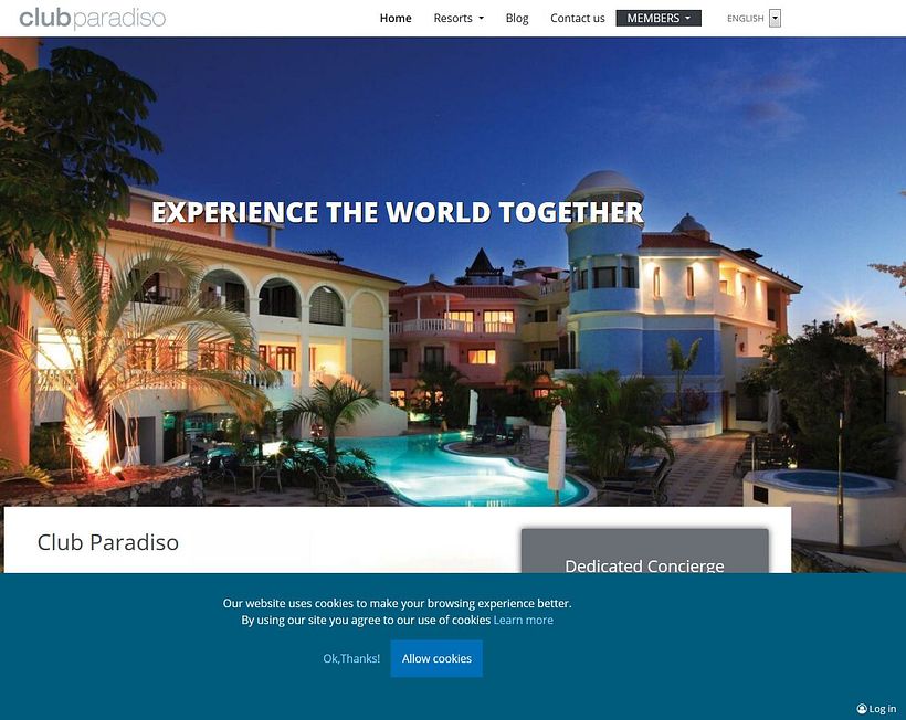 Theme WP para Club Paradiso 0