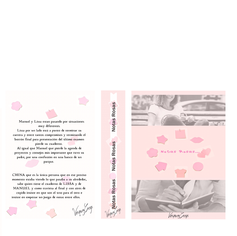 Portada del libro: Notas Rosas - Escrito por VasquezGreys