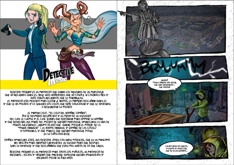 'Detective Misterio', el cómic autoeditado que nació de un curso de Domestika 3