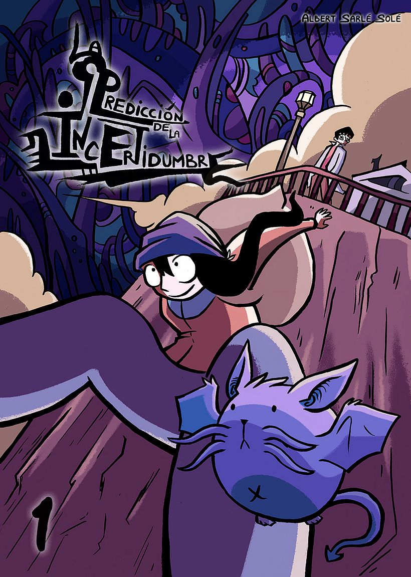 Portada. Tinta china y color digital