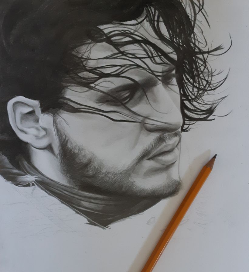 Jon Snow - Dibujo a lápiz 2