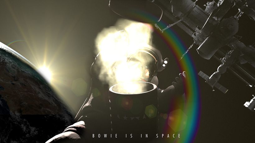 I was listening Bowie from Flight of the Conchords and caught myself thinking "Is Bowie in space?"