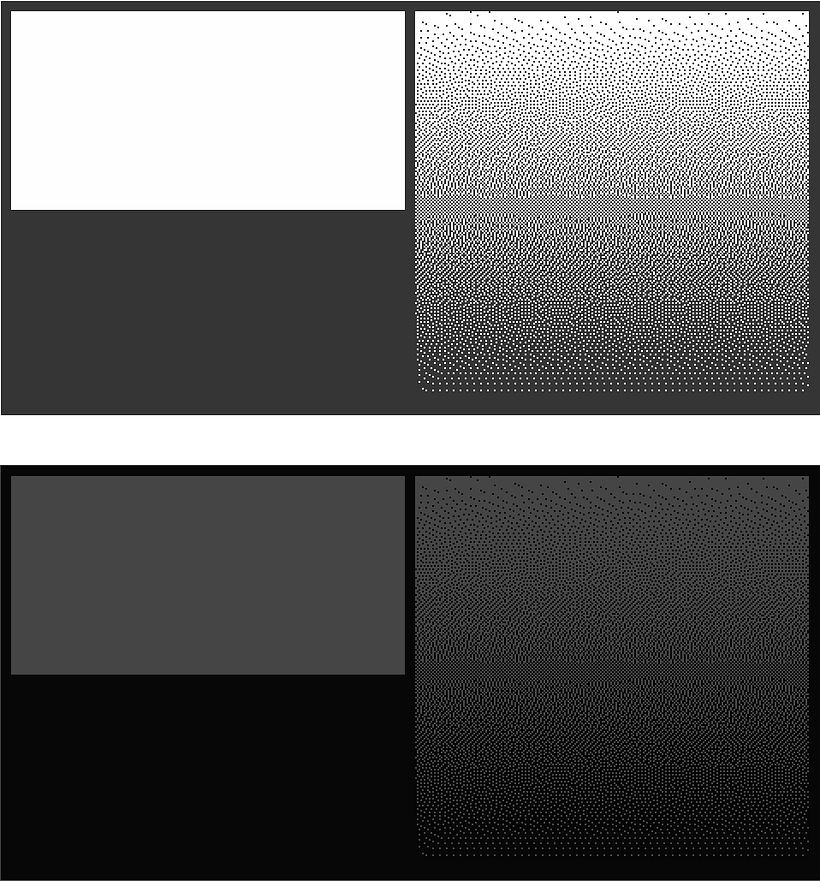 Problema con degradado de fondo hecho en Photoshop 1