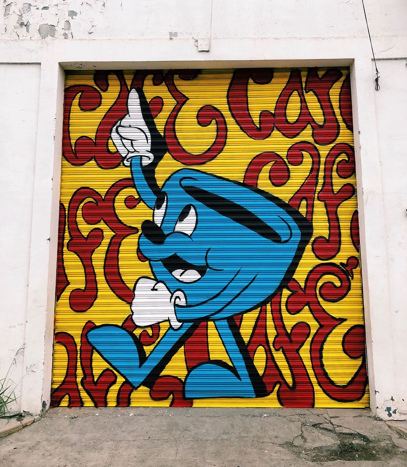 Conoce al creador que mezcla caricaturas de los 30 con arte abstracto 6