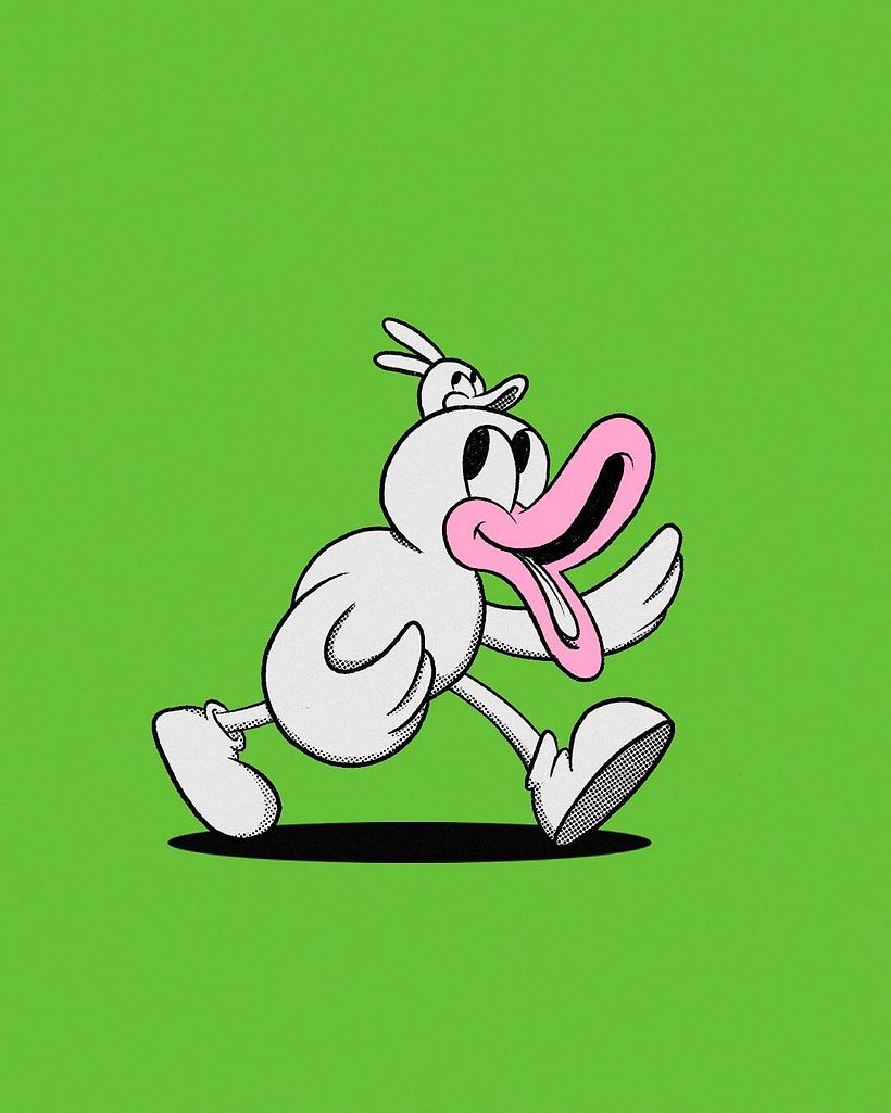 Conoce al creador que mezcla caricaturas de los 30 con arte abstracto 10