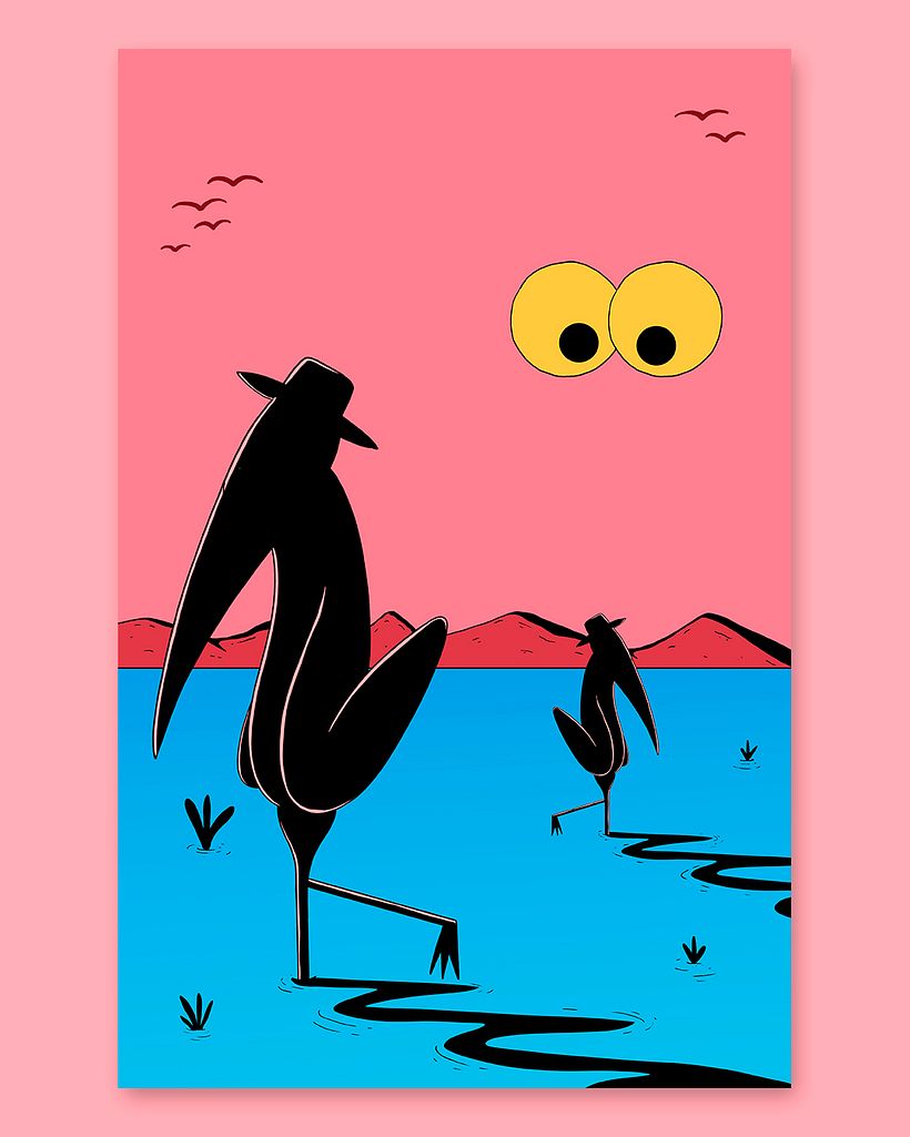 Conoce al creador que mezcla caricaturas de los 30 con arte abstracto 9