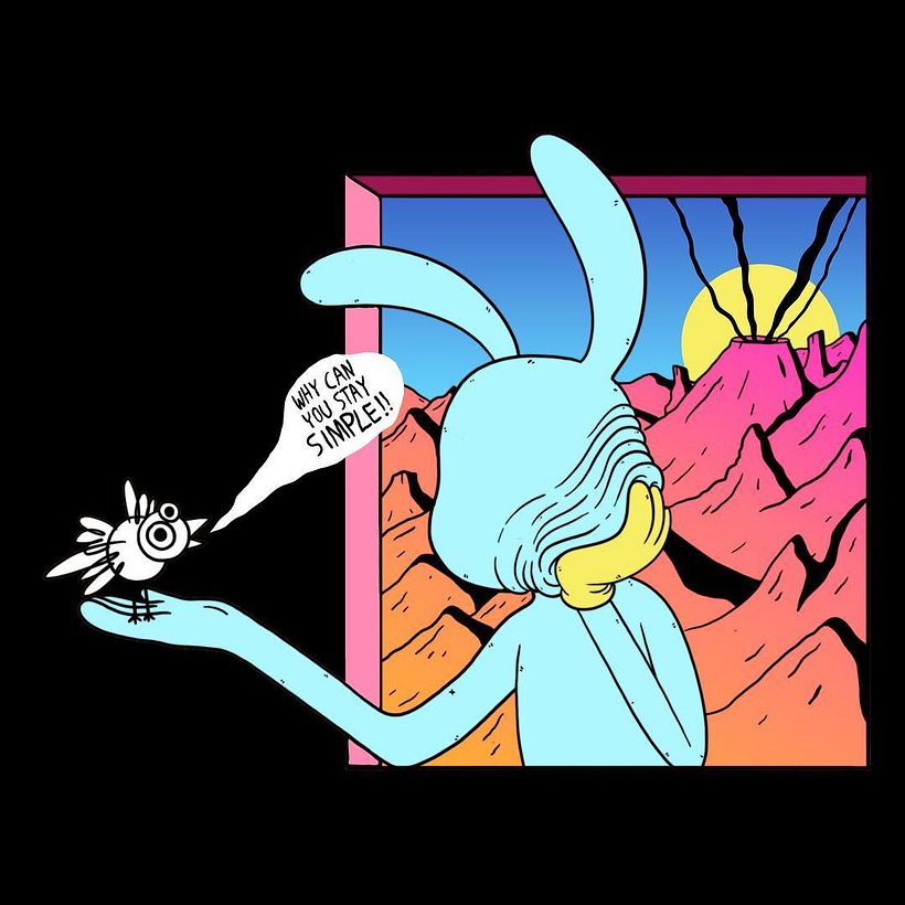 Conoce al creador que mezcla caricaturas de los 30 con arte abstracto 12