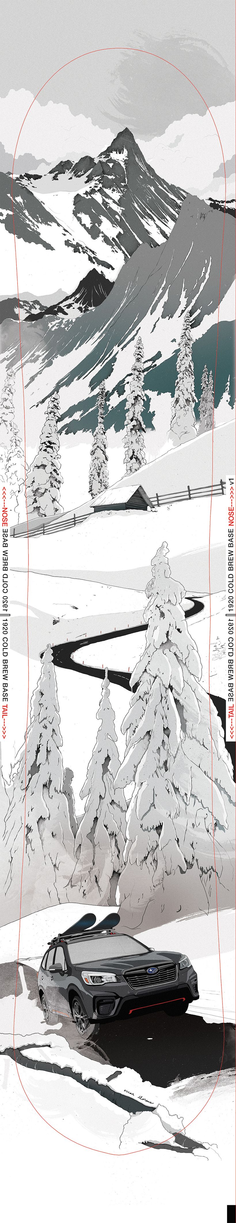 Tabla de Snow para el Subaru Winter Fest 1