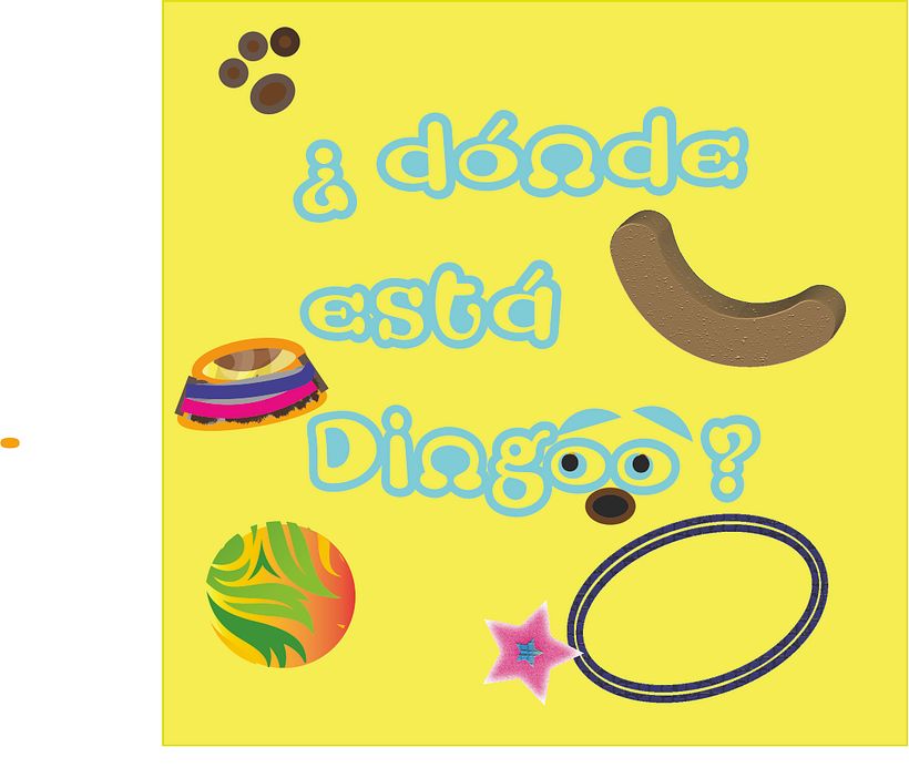 Lulú está muy triste. No encuentra a Dingoo. ¿ La acompañas en su búsqueda ?.
