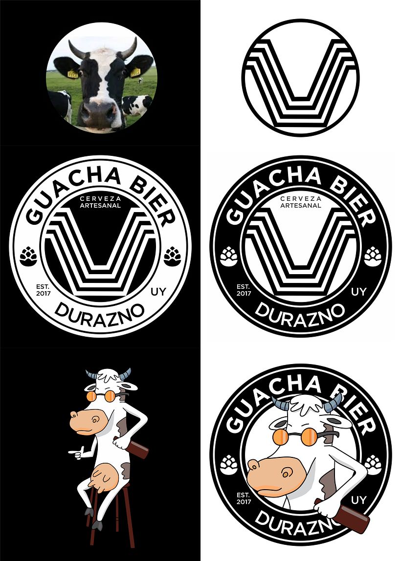 Proyecto marca cerveza, logo y personaje.