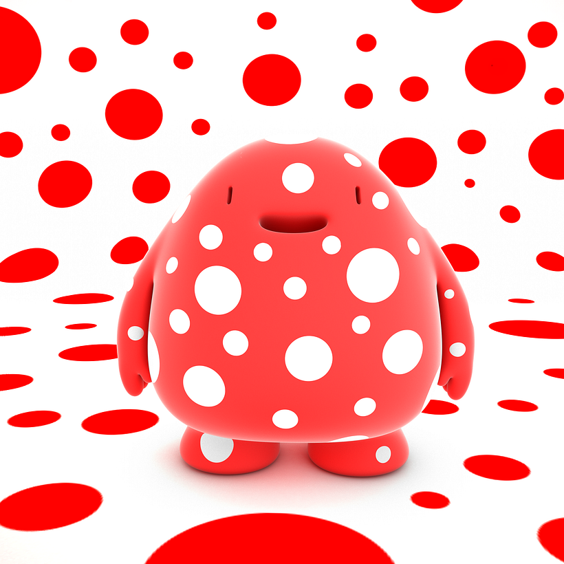 Little monster Yayoi Kusama style