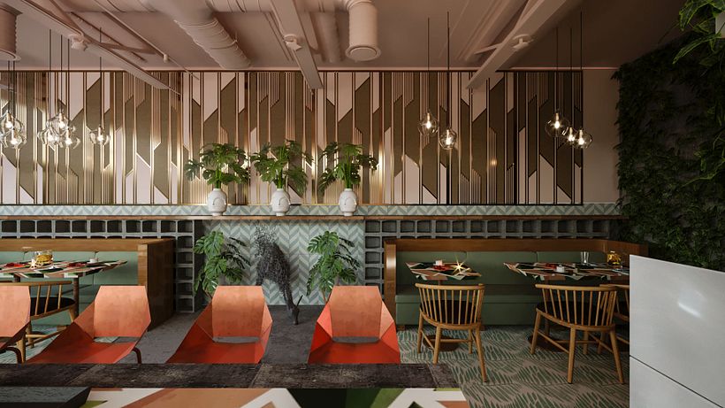 Mi Proyecto del curso: Diseño de interiores para restaurantes 2