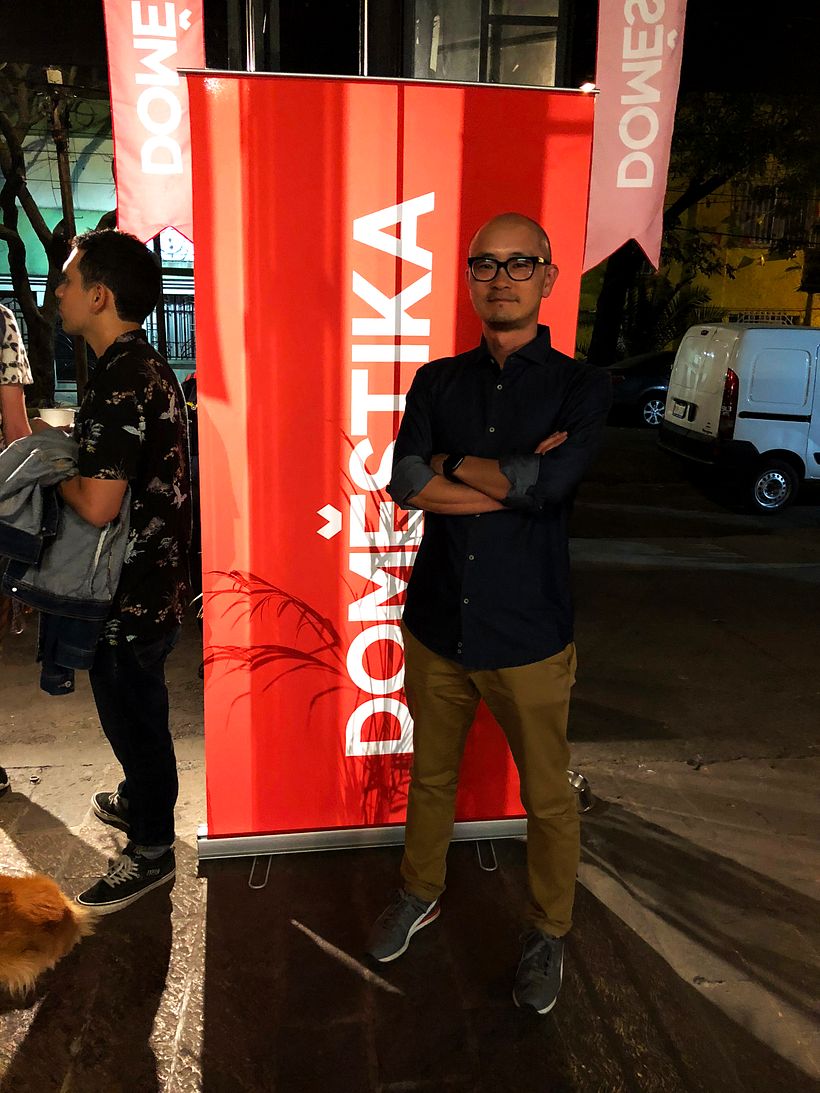 David Kimura, profesor de Domestika presente en la función.