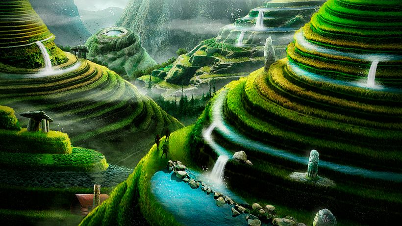 Otro matte painting que he realizado siguiendo las técnicas del curso de Carles Marsal.