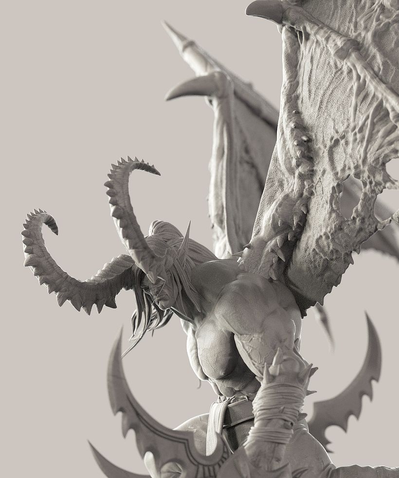 Escultura personaje Ilidan 1