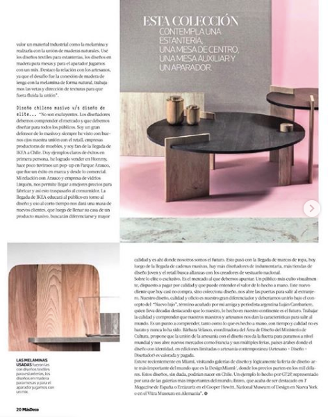 COLECCIÓN MUEBLES ARTISAN PARA ARAUCO CHILE 3