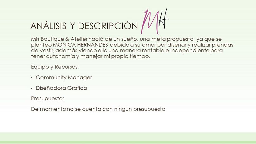 MH Boutique & Atelier Estrategia de comunicación para redes sociales 1