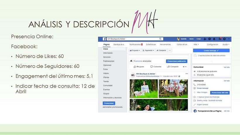 MH Boutique & Atelier Estrategia de comunicación para redes sociales 2