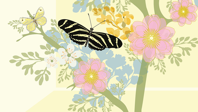 Spring garden. 2