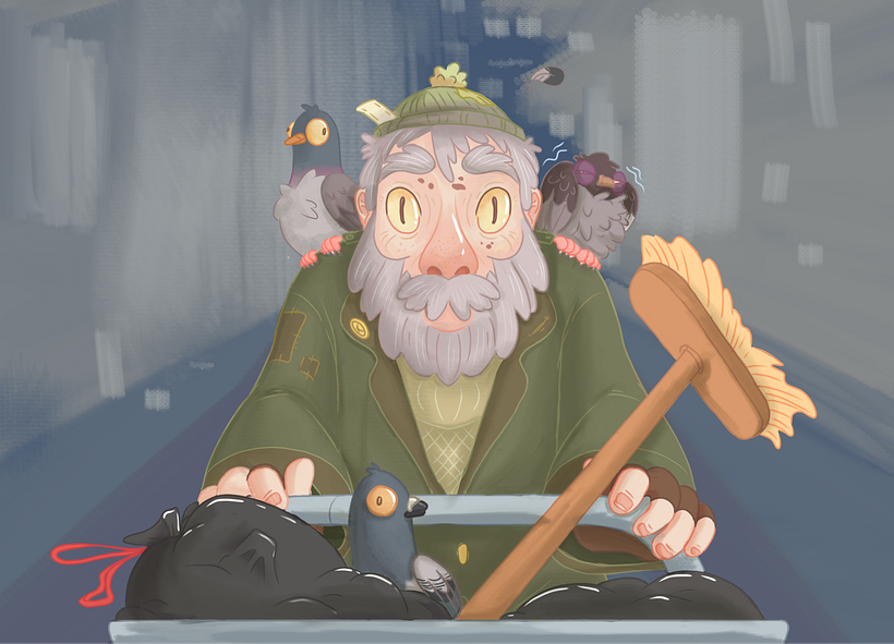 Pigeonman ale - Ilustrasi tradisional