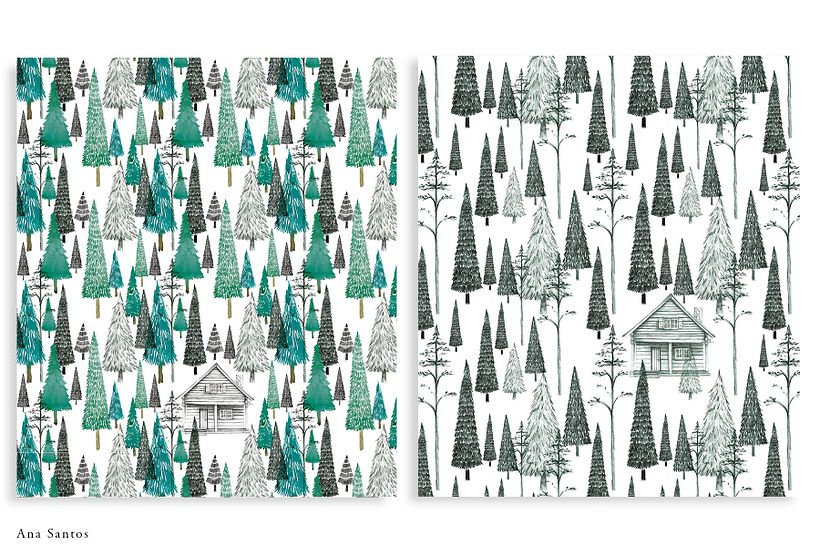 Ilustraciones: El cuaderno del Bosque. Roca Editorial. 2018 - Ilustración tradicional