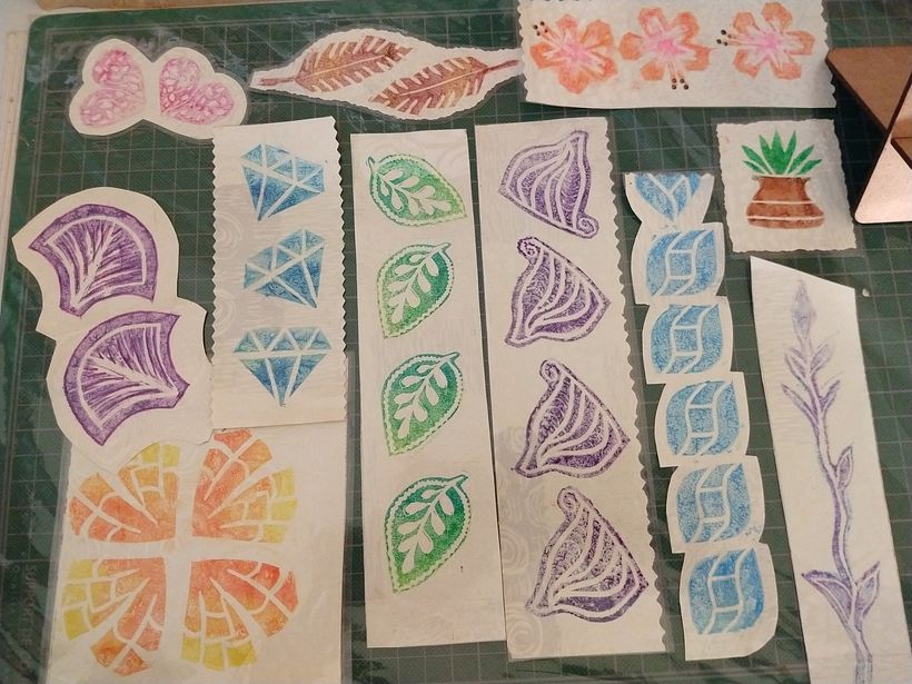 Mi Proyecto del curso: Carvado de sellos y técnicas de estampación 2
