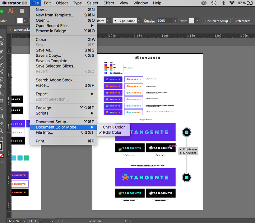 Problema con colores Illustrator 1