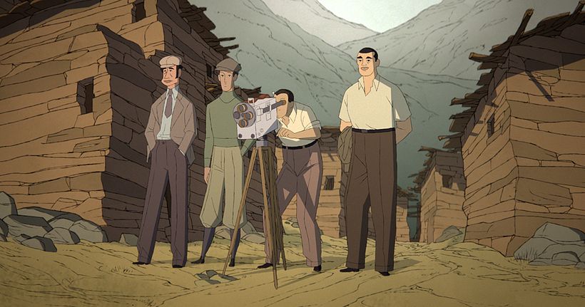 Un ejemplo del fondo abstracto y las líneas rotas de Las Hurdes