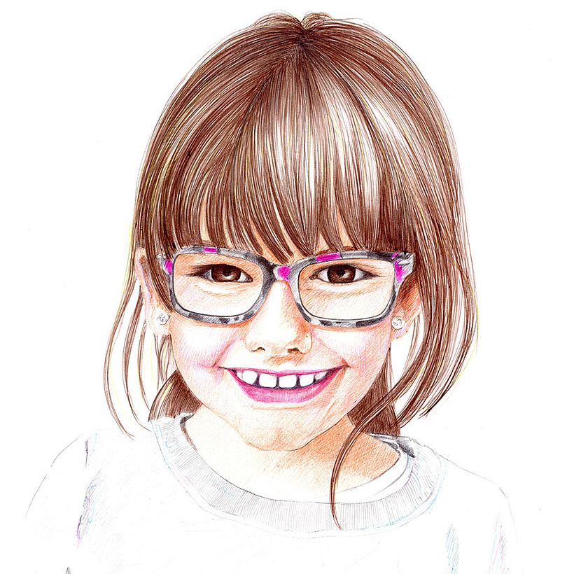 Retratos con boligrafo a color 3