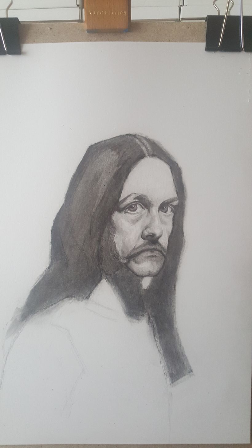 Mi Proyecto del curso: Retrato realista con lápiz de grafito 3