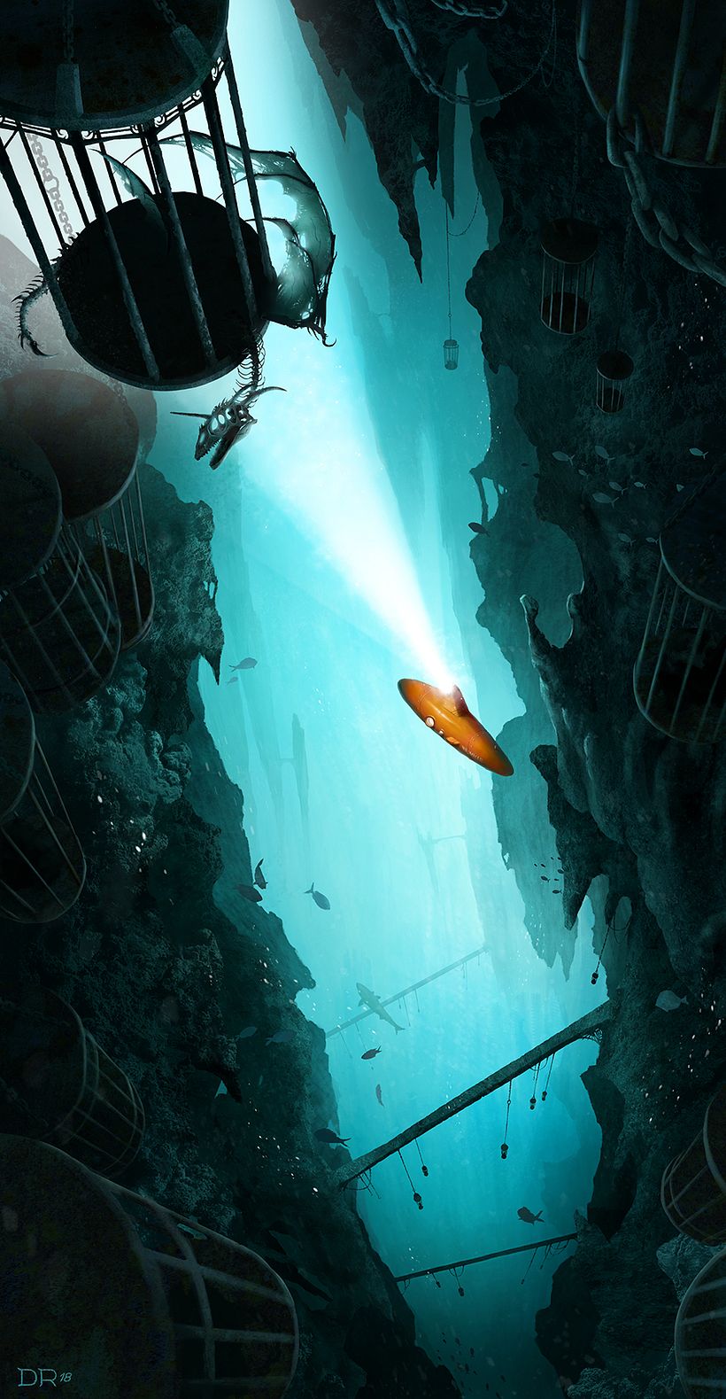 "Underwater Chamber of Chains", para The Gnomon Workshop 1