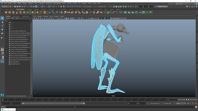 Chequeo y correcciones generales de UV en Maya