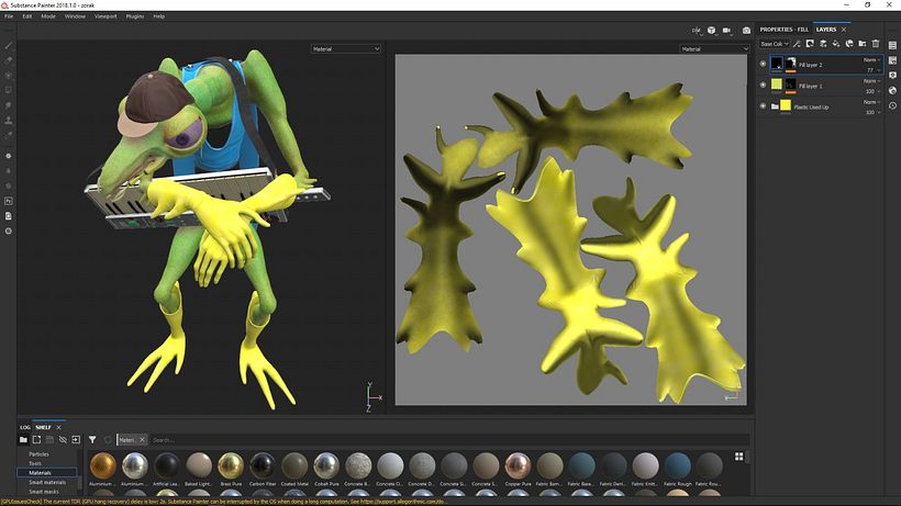 Texturizado general en Substance Painter