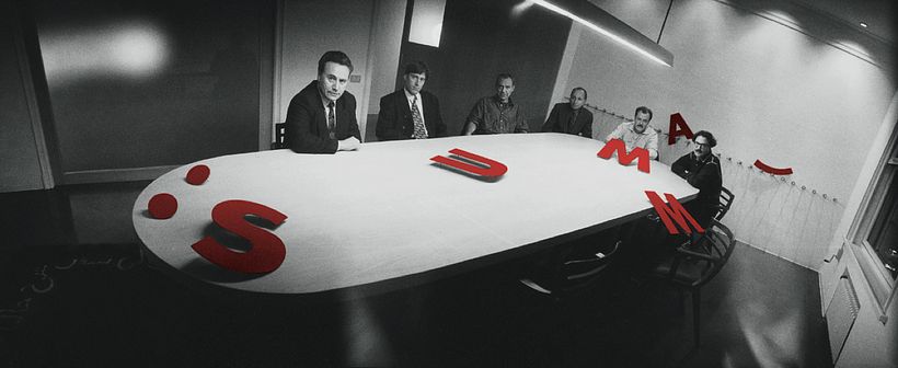 Josep Maria Mir y el resto de fundadores de Summa, en 1990