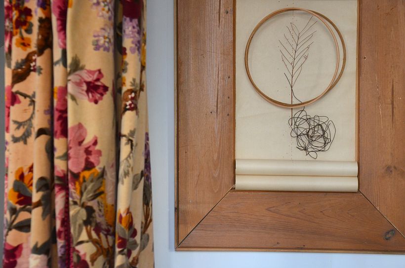 "Desde mi eco" (58x78cm.)  Assemblage Collage Art. Romantic Art. Visual Poetry. Dreaming Art. Recycled material. Upcycling Technique. www.assemblarte.com por Inés N. Monfil @assemblarte 1