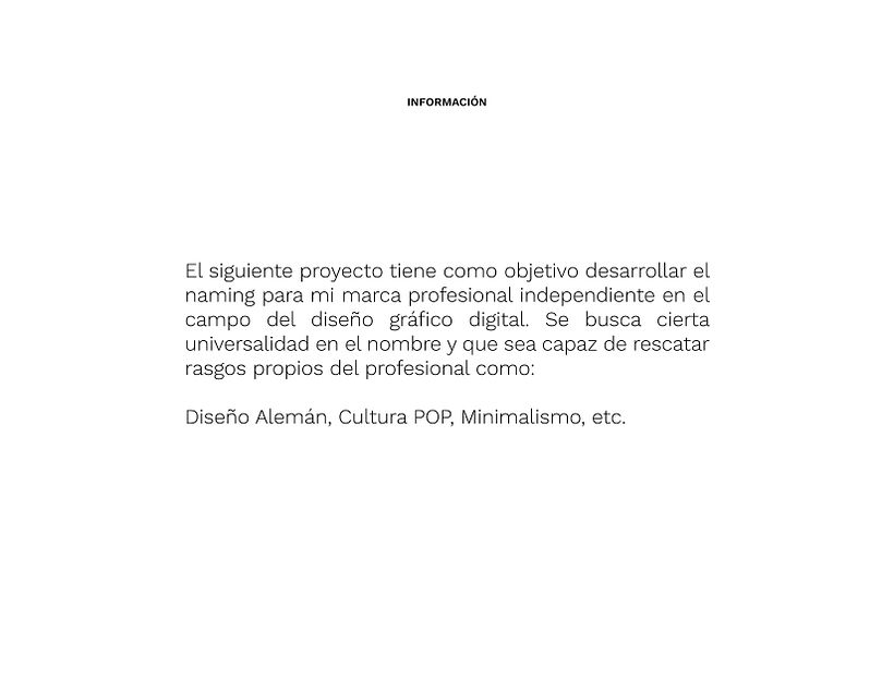 Mi Proyecto del curso: Naming para Marca Profesional 0