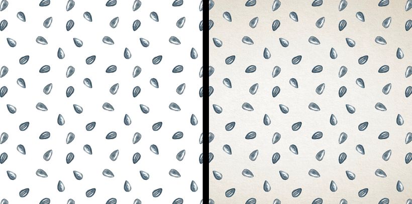 Me di cuenta de que las pipas daban más juego para hacer un pattern. A la derecha mockup de impesión en papel