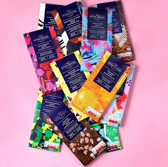 Diseño de estampados para packaging de chocolate 0