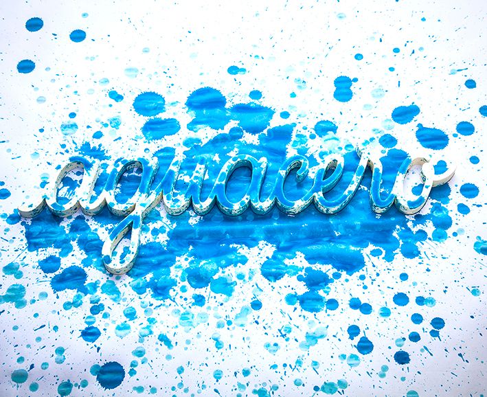 Calendario en tipografía matérica 0