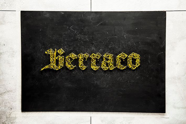 Calendario en tipografía matérica 2