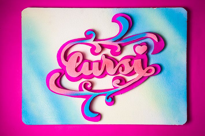 Calendario en tipografía matérica 5