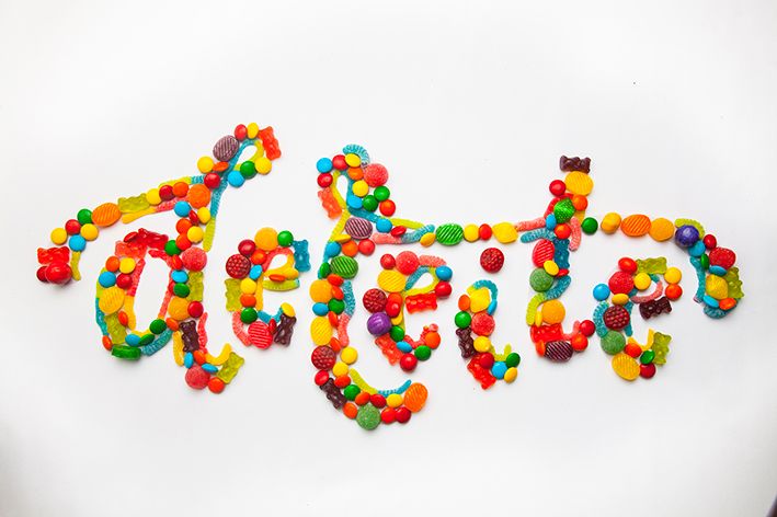 Calendario en tipografía matérica 6