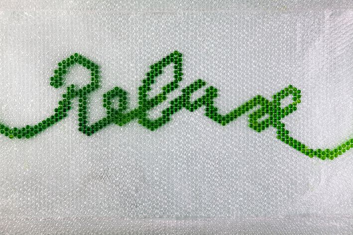 Calendario en tipografía matérica 10