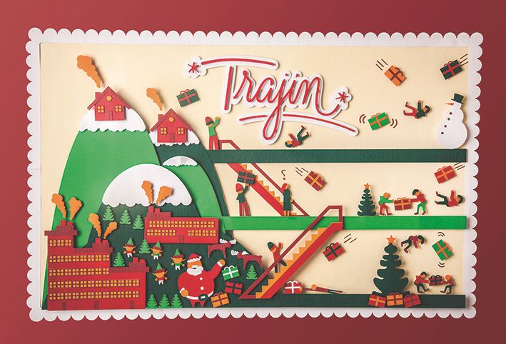 Calendario en tipografía matérica 11